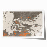 Abstract wall art print featuring vibrant strokes and lines in bold colors, perfect for modern home decor or office spaces, rolled for easy framing.