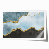 Abstract wall art print showcasing vibrant strokes and lines in a contemporary design, ideal for modern home decor and interior styling.