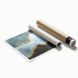 Abstract wall art print showcasing vibrant strokes and lines in bold colors, perfect for modern home decor and creative spaces.