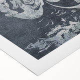 Abstract strokes and lines in vibrant colors create a modern wall art piece, showcasing a dynamic design on rolled canvas, perfect for contemporary decor.