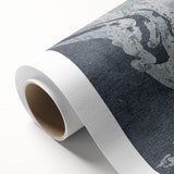 Abstract canvas wall art featuring vibrant strokes and lines in blue, yellow, and orange hues, ideal for modern home decor, displayed in a rolled format.