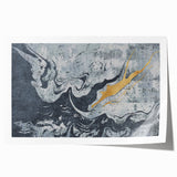 Abstract wall art print showcasing vibrant strokes and lines in a modern design, ideal for enhancing contemporary home decor, packed securely in a protective tube.