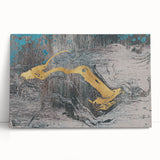 Colorful abstract strokes and lines design on stretched canvas wall art, showcasing vibrant hues and modern artistic flair, ideal for contemporary decor.