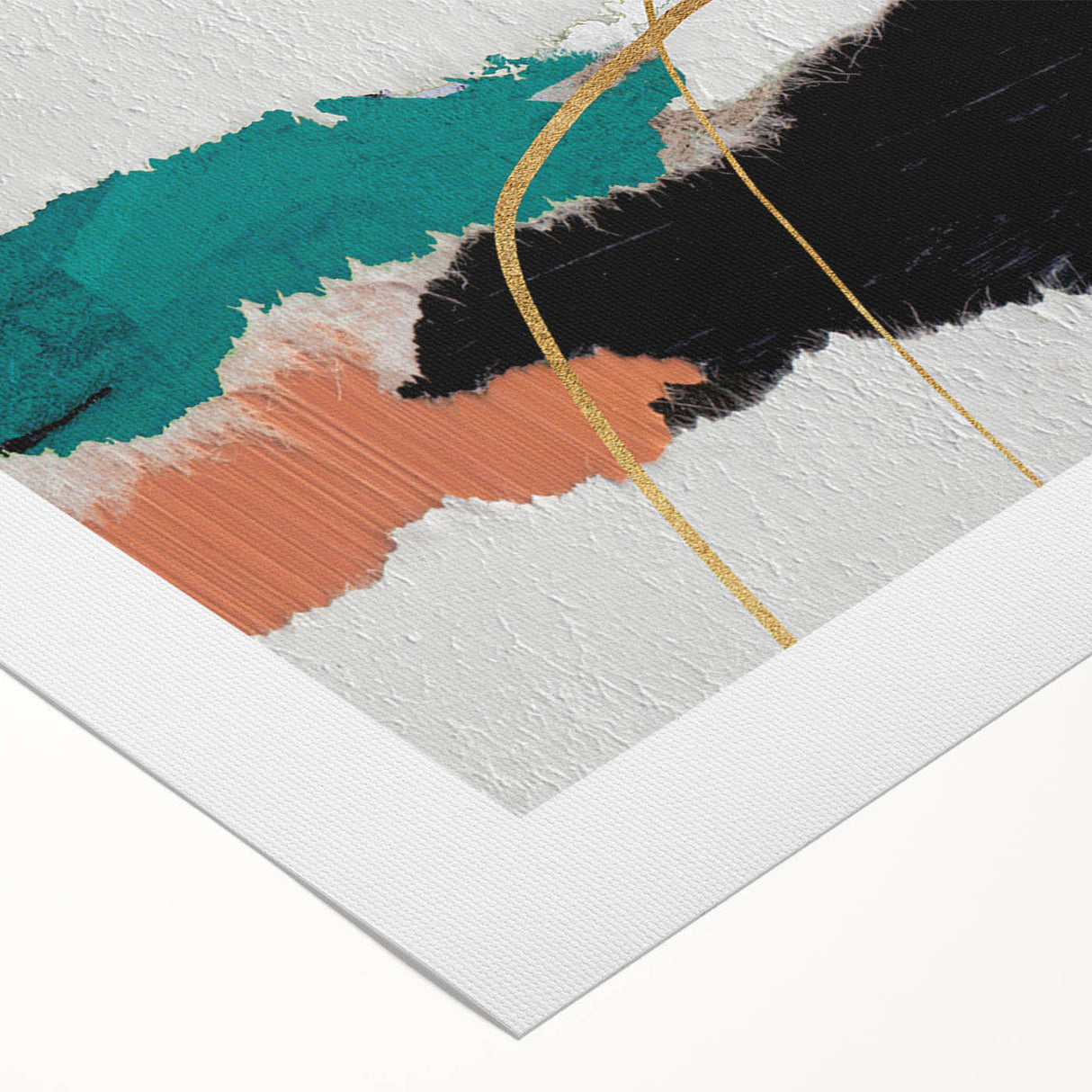 Abstract wall art design featuring vibrant strokes and lines in bold colors, perfect for modern home decor, showcasing artistic creativity.