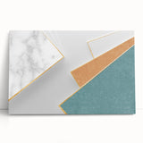 Abstract wall art featuring vibrant strokes and lines in a dynamic design, printed on stretched canvas, ideal for modern decor.