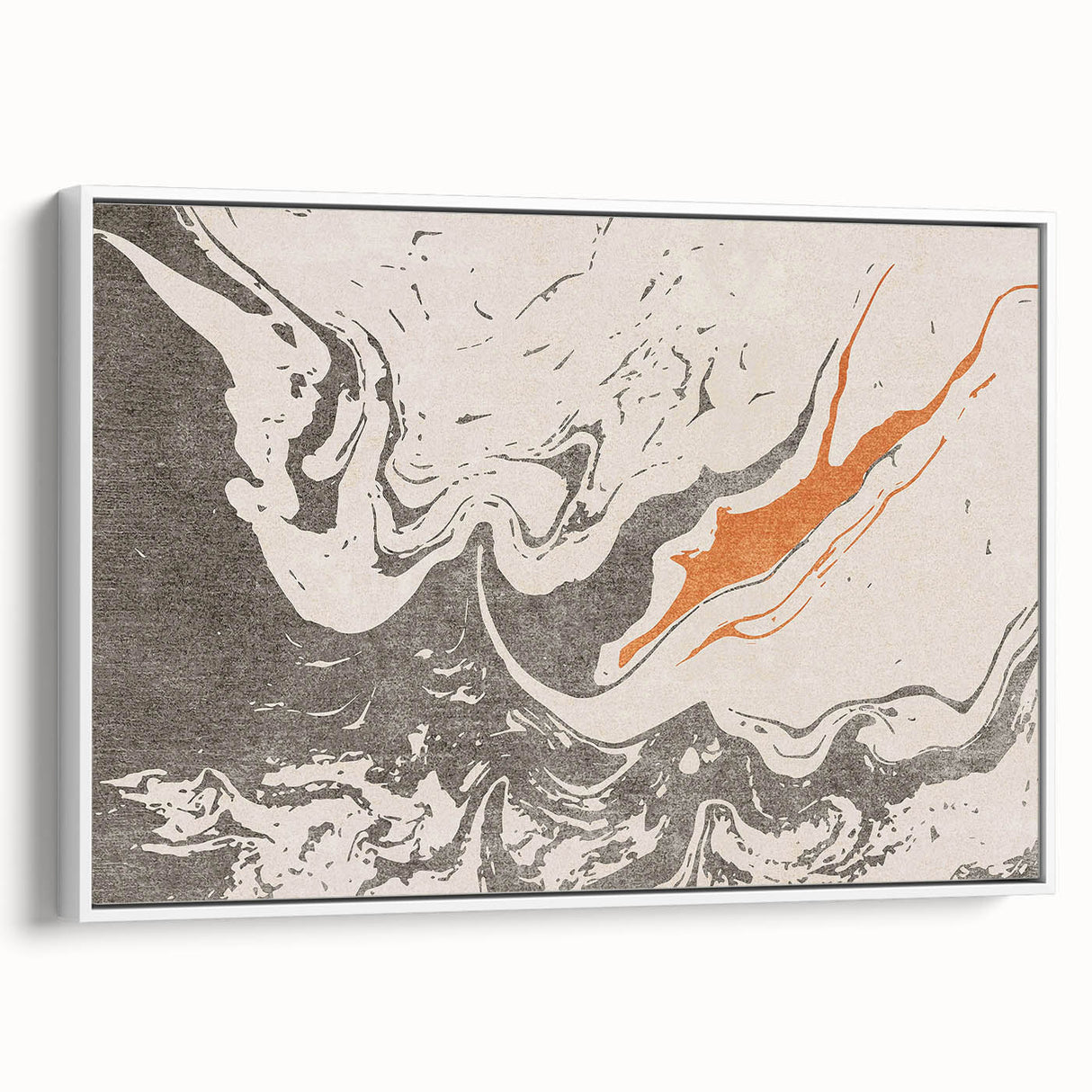 Framed abstract wall art showcasing colorful strokes and lines in a modern design, perfect for adding a contemporary touch to any room.