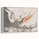Framed abstract wall art showcasing colorful strokes and lines in a modern design, perfect for adding a contemporary touch to any room.