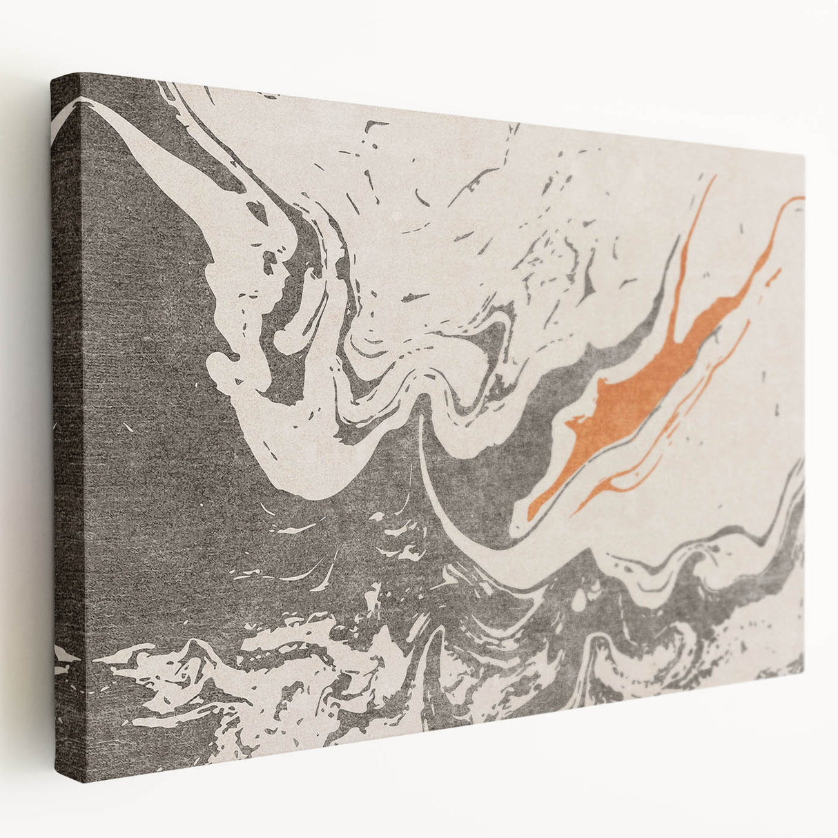 Abstract strokes and lines design stretched canvas wall art displaying vibrant colors and dynamic patterns, perfect for modern home decor.