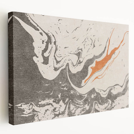 Abstract strokes and lines design stretched canvas wall art displaying vibrant colors and dynamic patterns, perfect for modern home decor.