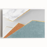 Colorful abstract strokes and lines on stretched canvas art piece, showcasing vibrant hues and dynamic patterns for modern decor.