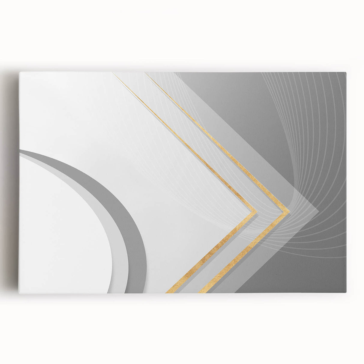 Abstract strokes and lines design on stretched canvas wall art, showcasing vibrant colors and dynamic patterns, ideal for modern decor.