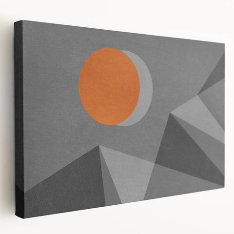 Stretched canvas wall art showcasing an abstract design with vibrant strokes and lines in blue, yellow, and red, perfect for modern decor.