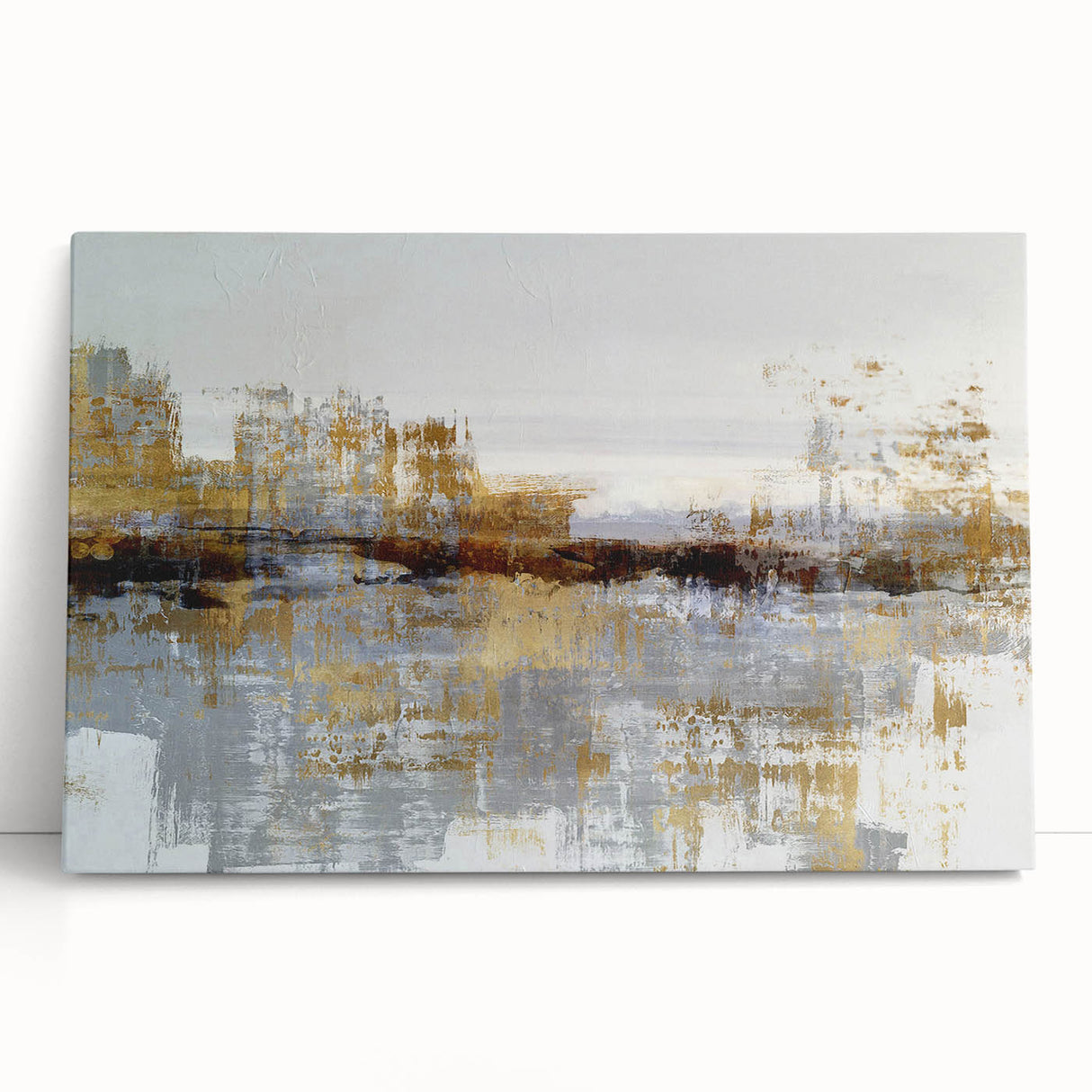 Abstract canvas wall art featuring a modern design of colorful strokes and lines, perfect for contemporary home decor and artistic ambiance.