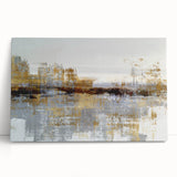 Abstract canvas wall art featuring a modern design of colorful strokes and lines, perfect for contemporary home decor and artistic ambiance.