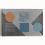 Abstract canvas wall art showcasing dynamic strokes and lines in vibrant colors, ideal for modern decor, enhancing any living space.