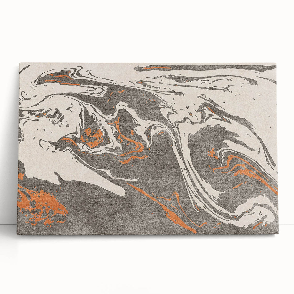 Abstract wall art featuring colorful strokes and lines on stretched canvas, showcasing a vibrant design perfect for modern decor.