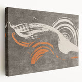 Abstract wall art canvas showcasing vibrant strokes and lines in rich colors, ideal for modern home decor or office settings.