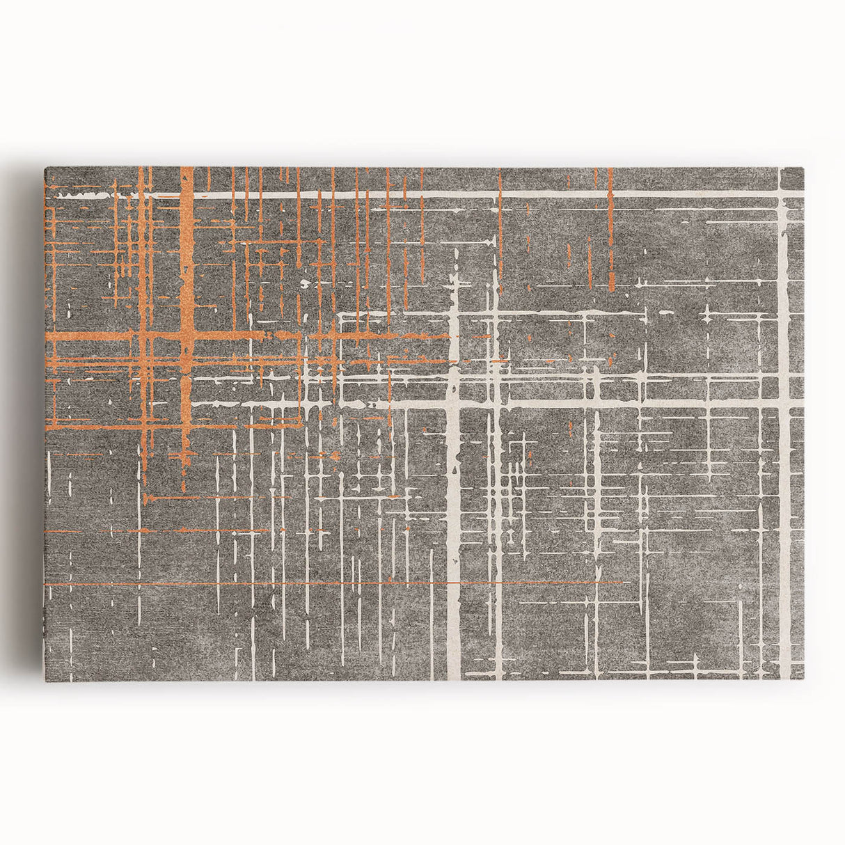 Abstract canvas wall art showcasing vibrant strokes and lines in bold colors, perfect for modern home decor and artistic statement pieces.