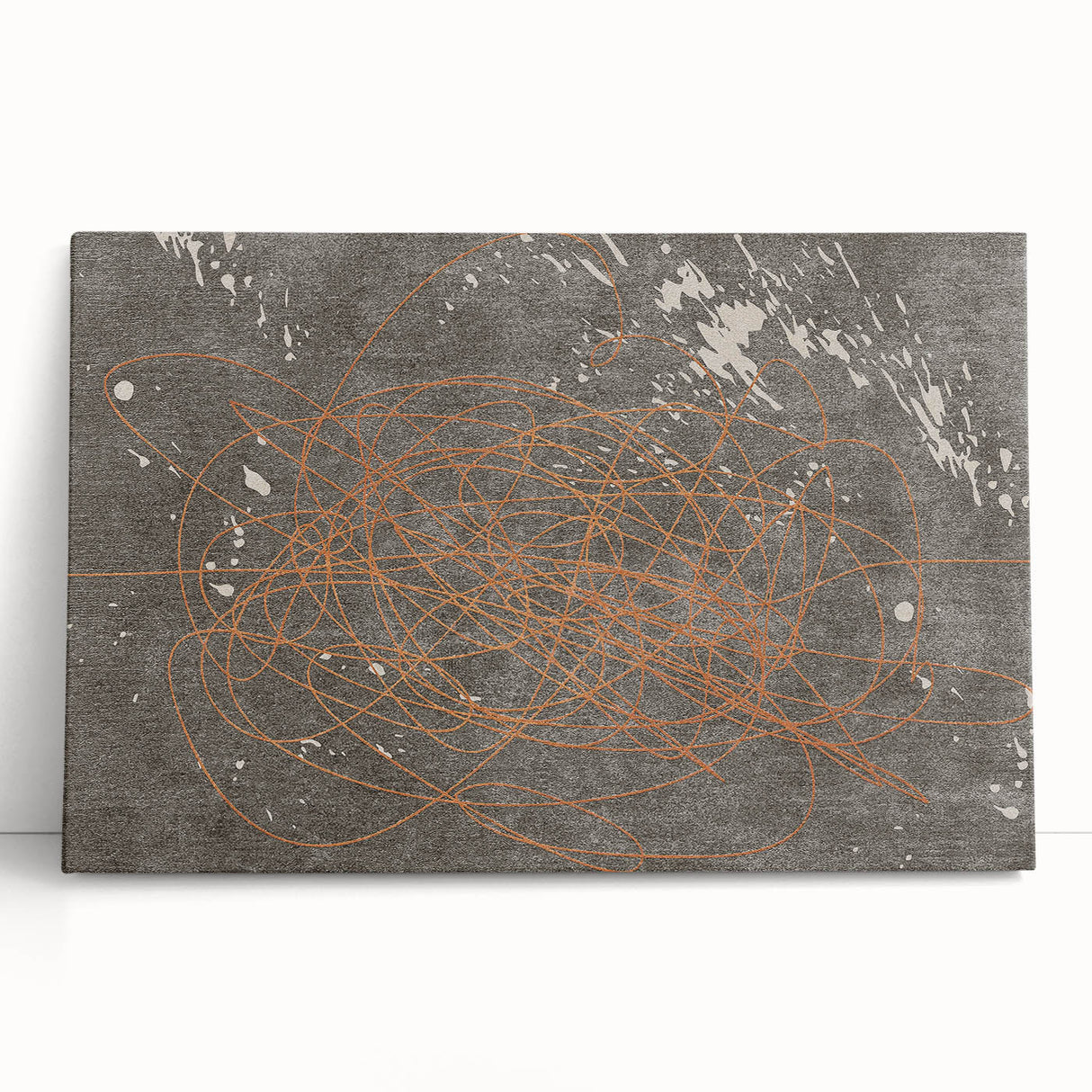 Abstract canvas wall art showcasing vibrant strokes and lines in bold colors, perfect for modern home decor and artistic interior design.