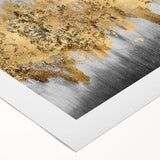 Abstract wall art canvas print showcasing vibrant strokes and lines in bold colors, rolled for easy framing and display in modern decor.