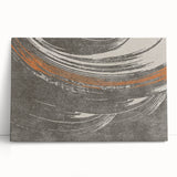 Abstract wall art featuring colorful strokes and lines on stretched canvas, showcasing a modern design ideal for contemporary home decor.