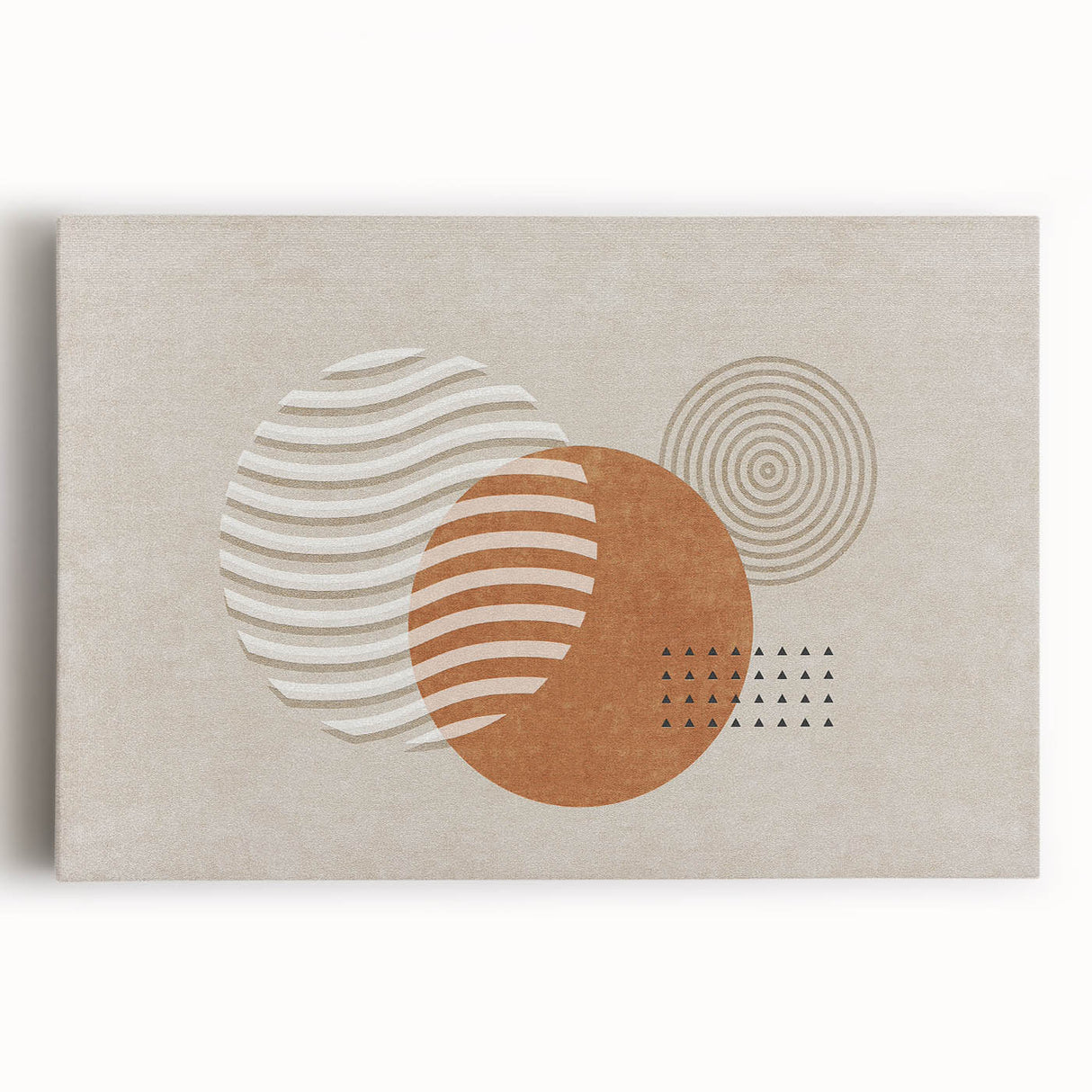 Abstract wall art canvas showcasing vibrant strokes and lines in shades of blue, orange, and yellow, perfect for modern home decor enhancement.