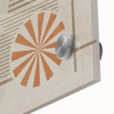 Close-up of an abstract strokes and lines wall art piece, showcasing vibrant colors and fluid designs on acrylic glass, perfect for modern decor.