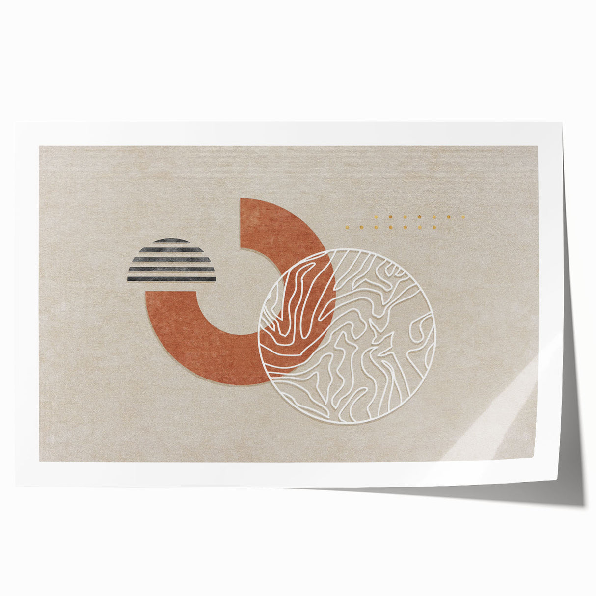 Abstract wall art print showcasing vibrant strokes and lines in a colorful design, perfect for modern home decor and artistic spaces.