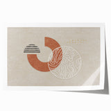 Abstract wall art print showcasing vibrant strokes and lines in a colorful design, perfect for modern home decor and artistic spaces.