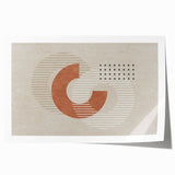 Abstract wall art print showcasing vibrant strokes and lines in a mix of blue, yellow, and red tones, perfect for modern decor.