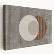 Abstract strokes and lines wall art on stretched canvas, showcasing vibrant colors and dynamic patterns, perfect for modern decor.