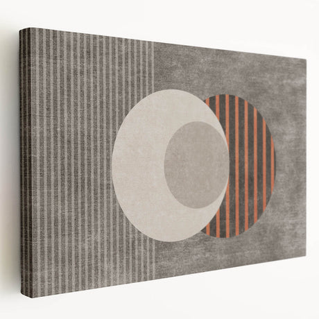 Abstract strokes and lines wall art on stretched canvas, showcasing vibrant colors and dynamic patterns, perfect for modern decor.