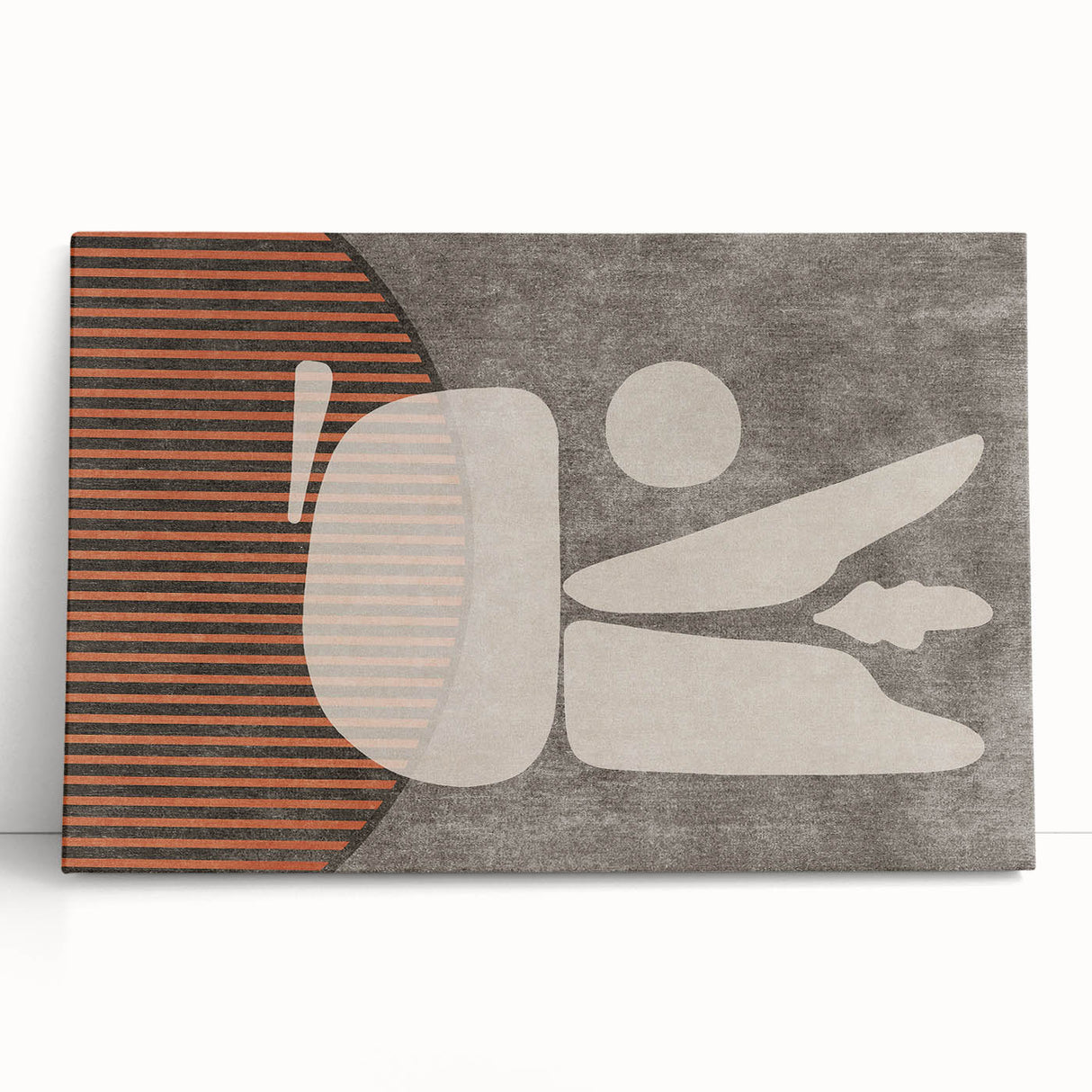 Abstract wall art canvas featuring vibrant strokes and lines in bold colors, creating a dynamic and modern design perfect for contemporary decor.