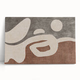 Abstract wall art print showcasing colorful strokes and lines on stretched canvas, ideal for modern home decor and artistic interiors.