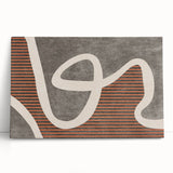 Abstract wall art print showcasing vibrant strokes and lines in rich blue, gold, and white hues, perfect for modern home decor.