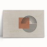 Abstract wall art featuring vibrant strokes and lines in bold colors, elegantly stretched on canvas, perfect for modern decor.