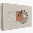 Abstract canvas wall art showcasing vibrant strokes and lines in a modern design, featuring bold colors and a stretched frame for stylish decor.