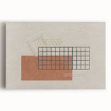 Abstract canvas wall art showcasing vibrant strokes and lines in a modern design, ideal for contemporary home decor or office spaces.