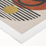 Abstract rolled canvas wall art featuring colorful strokes and lines in a dynamic design, ideal for modern decor and artistic expression.