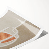 Abstract wall art print showcasing vibrant strokes and lines in bold colors, ideal for modern decor, emphasizing creativity and style.