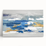 Abstract canvas wall art showcasing vibrant strokes and lines in a modern design, ideal for contemporary home decor and artistic spaces.