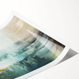 Abstract wall art print showcasing vibrant strokes and lines in a dynamic color palette, ideal for modern home decoration and artistic ambiance.