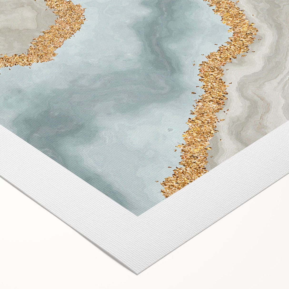 Abstract rolled canvas artwork showcasing vibrant strokes and lines in a modern design, perfect for contemporary home decor and artistic expression.