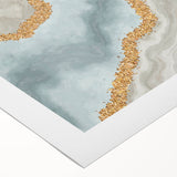 Abstract rolled canvas artwork showcasing vibrant strokes and lines in a modern design, perfect for contemporary home decor and artistic expression.