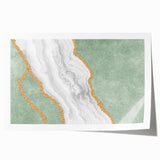 Abstract wall art print showcasing vibrant strokes and lines in a mix of blue, yellow, and pink hues, ideal for modern home decor.