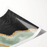 Abstract wall art print showcasing vibrant strokes and lines in bold colors, perfect for modern home decor. Ideal for framing or display.