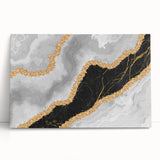 Abstract wall art canvas featuring vibrant strokes and lines in bold colors, ideal for modern home decor, leaning against a neutral wall.