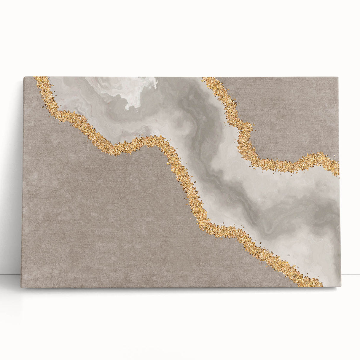 Abstract design featuring vibrant strokes and lines in blue, orange, and yellow, ideal for modern home decor or artistic wall display.