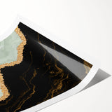 Colorful abstract strokes and lines design art print, showcasing vibrant hues of blue, yellow, and red, perfect for modern home decor.