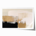 Abstract wall art print showcasing vibrant strokes and lines in blue, pink, and gold hues, perfect for modern decor and artistic settings.